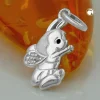 Anhänger 17x9mm Silberanhänger Biene mit Zirkonia 925 Echtsilber für Kinder