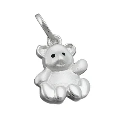 Anhänger 14x10mm Silberanhänger Bär Bärchen aus 925 Silber für Kinder