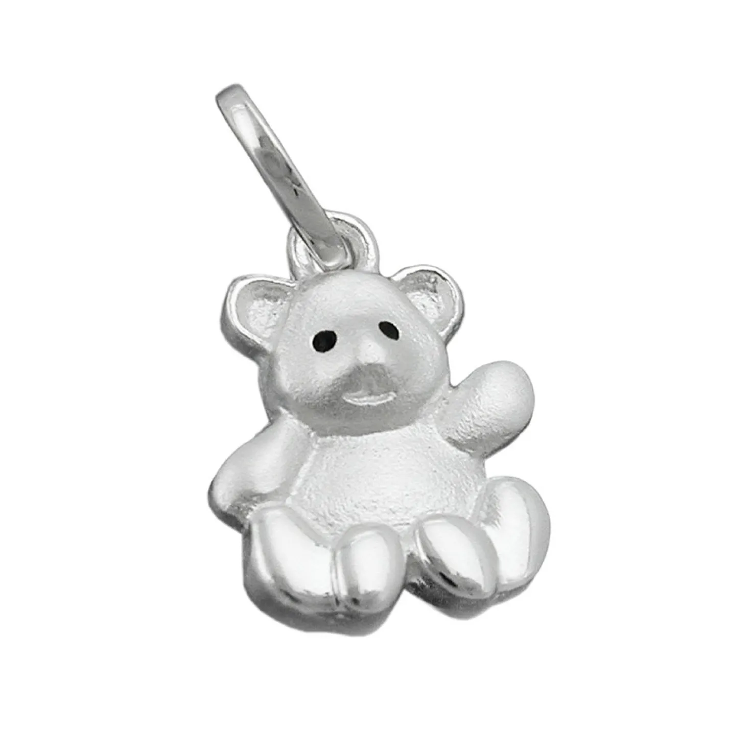 Anhänger 14x10mm Silberanhänger Bär Bärchen aus 925 Silber für Kinder