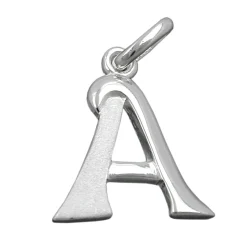 Anhänger 15x13mm Silberanhänger Buchstabe A aus echtem 925 Silber Unisex