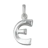 Anhänger 15x8mm Silberanhänger Buchstabe E aus echtem 925 Silber Unisex