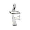 Anhänger 15x11mm Silberanhänger Buchstabe F aus echtem 925 Silber Unisex