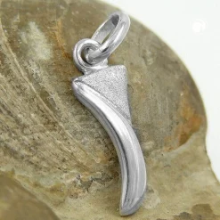 Anhänger 15x5mm Silberanhänger Buchstabe I aus echtem 925 Silber Unisex