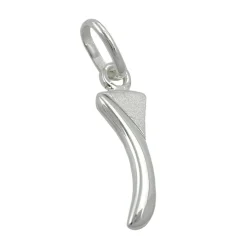 Anhänger 15x5mm Silberanhänger Buchstabe I aus echtem 925 Silber Unisex