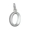 Anhänger 15x9mm Silberanhänger Buchstabe O aus echtem 925 Silber Unisex