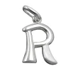 Anhänger 15x10mm Silberanhänger Buchstabe R aus echtem 925 Silber Unisex