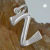 Anhänger 15x10mm Silberanhänger Buchstabe Z aus echtem 925 Silber Unisex