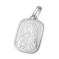 Anhänger 21x15mm Silberanhänger Maria mit Jesuskind 925 Echtsilber Unisex