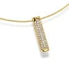 Anhänger 34x6mm Stäbchen mit 40 Diamanten 0,60ct 750 Gold Gelbgold