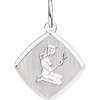 Anhänger 13x14,9mm Sternzeichen Jungfrau aus 925 Silber Rhombus rhodiniert