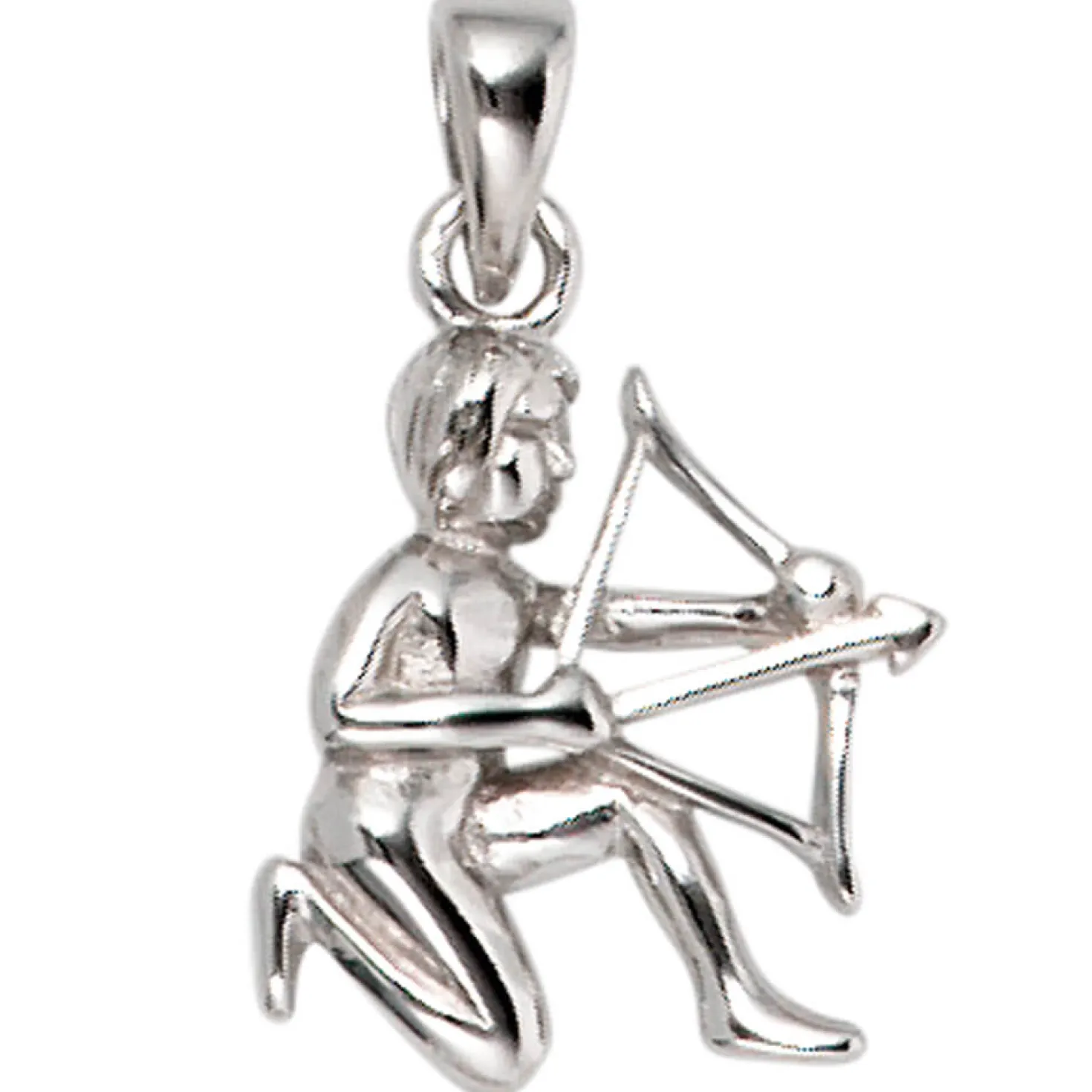 Anhänger 10,4x15,1mm Sternzeichen Schütze aus 925 Echt Silber glänzend Unisex