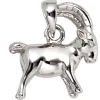 Anhänger 12,1x12,8mm Sternzeichen Steinbock aus 925 Echt Silber glänzend Unisex