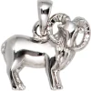 Anhänger 13,3x11mm Sternzeichen Widder aus 925 Echt Silber glänzend Unisex