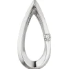 Anhänger 8,1x17,4mm Tropfen mit Diamant 0.025Ct Brillant 950 Platin
