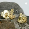 Anker, Ohrschmuck Ohrstecker Stecker, 375 Gold Gelbgold