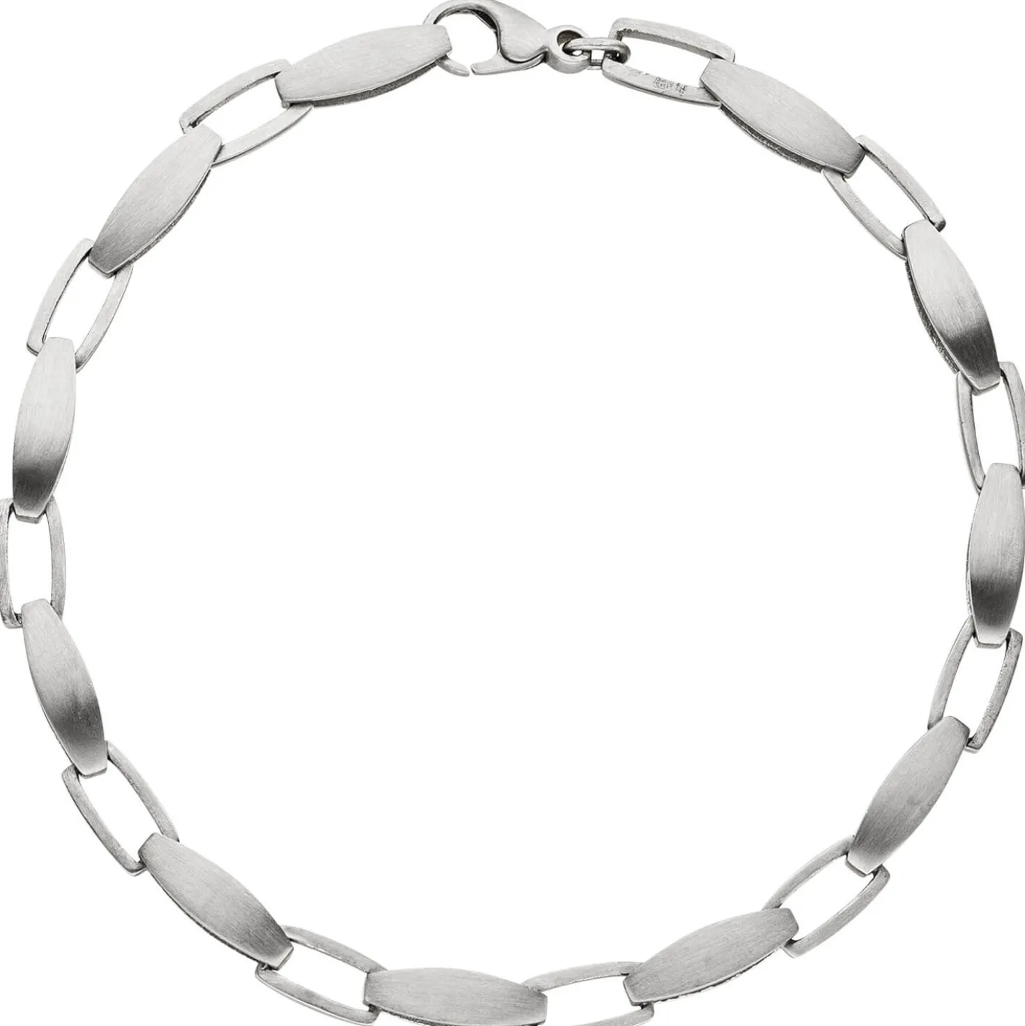 Armband Armkette aus 950 Platin mattiert Armschmuck 19,5cm