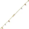 Armband Armkette Kugel Kügelchen 585 Gold Gelbgold Weißgold Rotgold 19cm