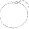 Armband Armkette mit 3 Anhängern Sterne aus 925 Sterling Silber 16-19cm