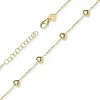 ArmbandArmkette mit 6 Herzen aus 585 Gold Gelbgold 21cm Armschmuck