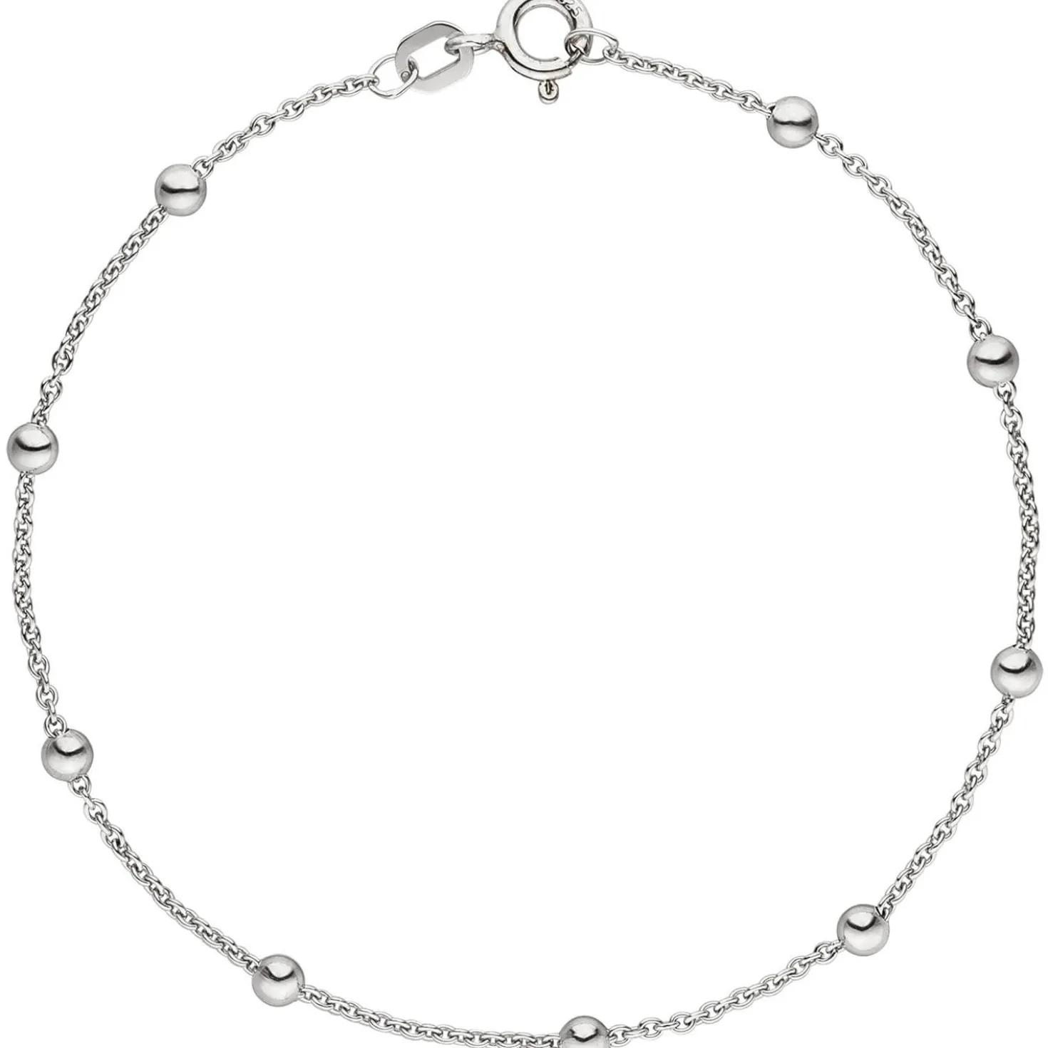 Armband Armkette mit Kugeln 2,9mm aus 925 Silber 18,5cm Armschmuck Kugelkette
