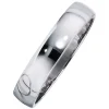 Armband Armreif aus 925 Silber oval rhodiniert Armschmuck glänzend Breite 14,9mm