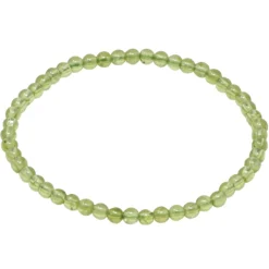 Armband Armschmuck aus echtem Edelstein Peridot grün Ø 4mm endlos dehnbar 18,5cm
