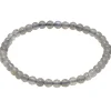 Armband Armschmuck aus Edelstein Labradorit grau Ø4mm endlos dehnbar 18,5cm