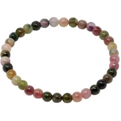 Armband Armschmuck aus Edelstein Turmalin Multicolor Ø 5mm endlos dehnbar 18,5cm