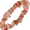 Armband Armschmuck aus Erdbeerquarz rosa Edelsteinarmband elastisch endlos 19cm