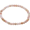 Armband Armschmuck aus Opal Pinkopal Andenopal rosa Ø 4mm endlos dehnbar 18,5cm