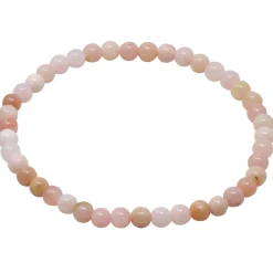 Armband Armschmuck aus Opal Pinkopal Andenopal rosa Ø 4mm endlos dehnbar 18,5cm