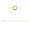 Armband aus 750 Gelbgold 5 Amethyste 2,04ct grün 4 Brillanten 0,06ct TW-SI