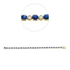 Armband aus 750 Gelbgold 25 Saphire 7,45ct blau 25 Brillanten 0,51ct F-VSI/SI