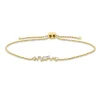 Armband aus 750 Gold Gelbgold 9 Brillanten 0,21ct I-SI B:17,5mm L:22,9cm