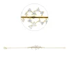 Armband aus 750 Gold Gelbgold 18 Brillanten 0,84ct TW-SI B:14mm L:17,8cm