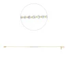 Armband aus 750 Gold Gelbgold 11 Brillanten 0,44ct TW-SI B:28,6mm L:17cm
