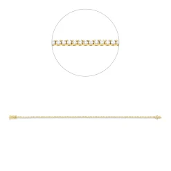 Armband aus 750 Gold Gelbgold 120 Brillanten 1ct TW-SI B:1,4mm L:18,5cm 4er-Krappe