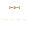 Armband aus 585 Gold Gelbgold 20 Brillanten 2,97ct TW-SI B:2mm L:19,1cm Zarge