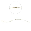 Armband aus 750 Gold Gelbgold 3 Brillanten 0,21ct TW-SI B:4mm L:18cm Zarge