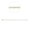 Armband aus 585 Gold Gelbgold 71 Brillanten 1,5ct TW-SI B:2,6mm L:17,8cm Zarge