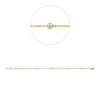 Armband aus 750 Gold Gelbgold 5 Brillanten 0,15ct TW-SI L:18cm