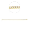 Armband aus 750 Gold Gelbgold 65 Brillanten 3ct TW-SI L:18cm