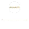 Armband aus 750 Gold Gelbgold 64 Brillanten 2,94ct TW-SI L:17,8cm 4er-Krappe