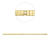 Armband aus 585 Gold Gelbgold 8 Brillanten 0,4ct TW-SI L:17,8cm Zarge
