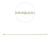Armband aus 750 Gold Gelbgold 54 Brillanten 3,08ct TW-VSI/SI L:17cm 3er-Krappe