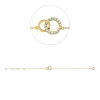 Armband aus 750 Gold Gelbgold 17 Brillanten 0,1ct W-SI L:18cm