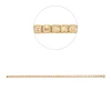 Armband aus 750 Gold Gelbgold 50 Diamanten 10,88ct B:3,4mm L:18cm 4er-Krappe