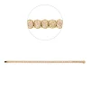 Armband aus 750 Gold Gelbgold 52 Diamanten 11,78ct B:4,5mm L:18cm 4er-Krappe