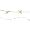 Armband aus 750 Gold Gelbgold 5 Diamanten 0,23ct L:17,8cm