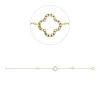 Armband aus 750 Gold Gelbgold 24 Diamanten 0,07ct TW-SI B:9,7mm L:18cm